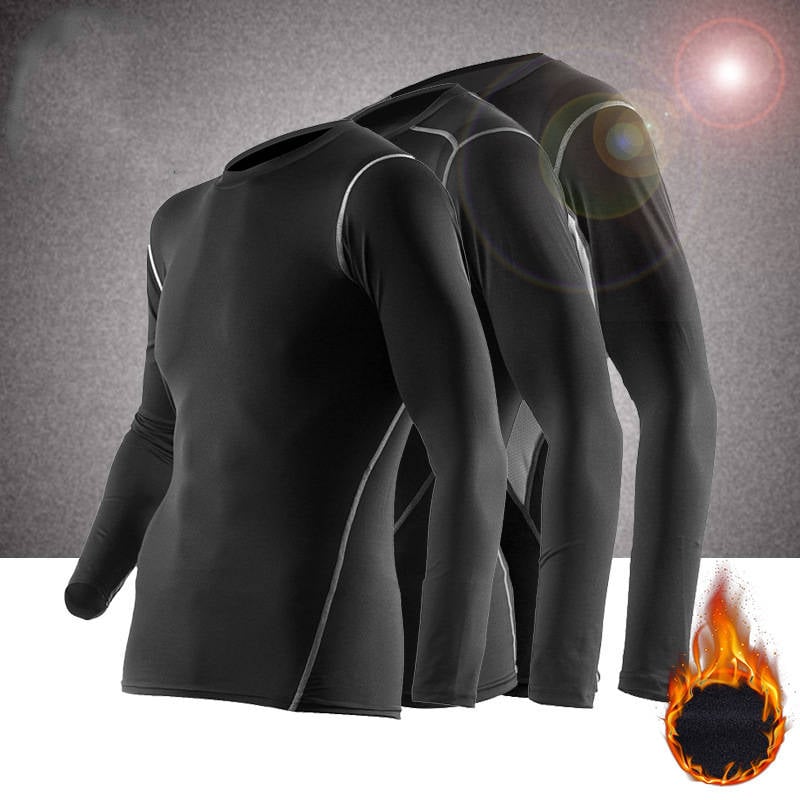 Men's Sports Fitness Set with Compression Pants