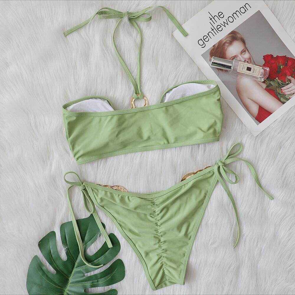 2022 New Sexy Bikini with Metal Accessories and Cutouts - A&N Outlet