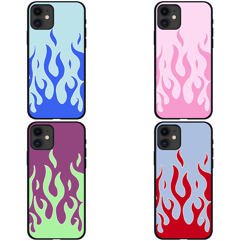 Apple-Compatible Flame Phone Case