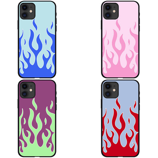 Apple-Compatible Flame Phone Case