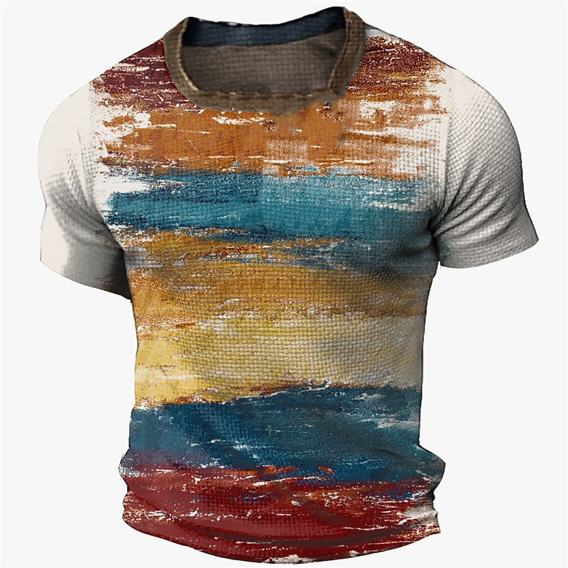 Men's Fashion 3D Printed Short Sleeve T-Shirt