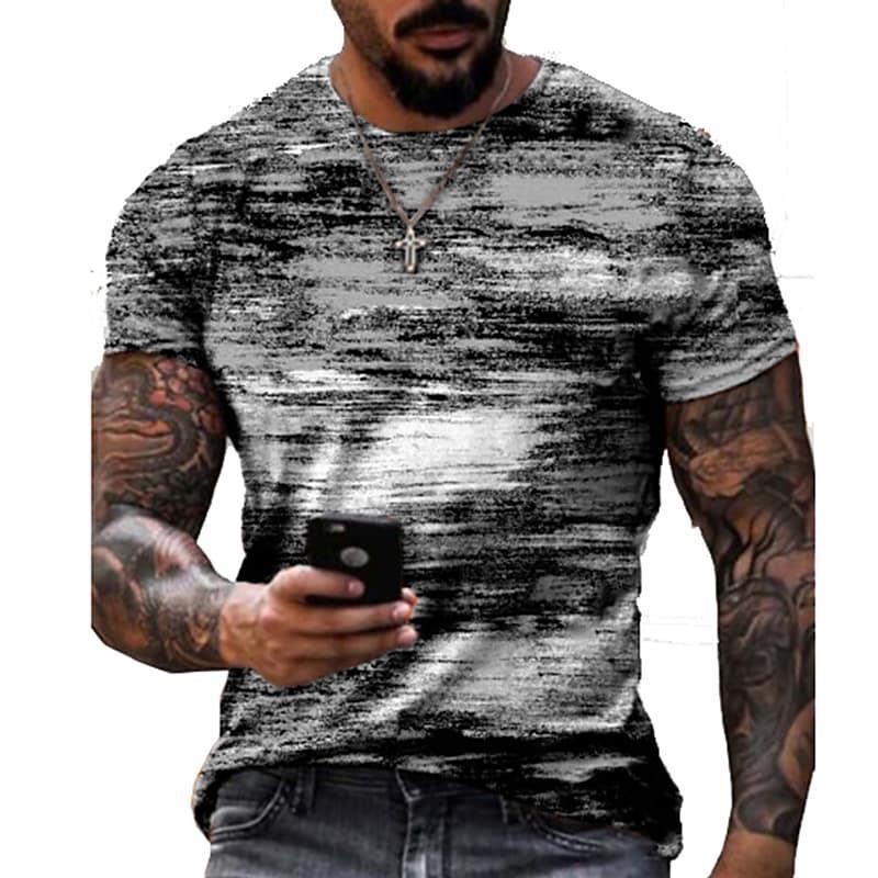 Men's Fashion 3D Printed Short Sleeve T-Shirt