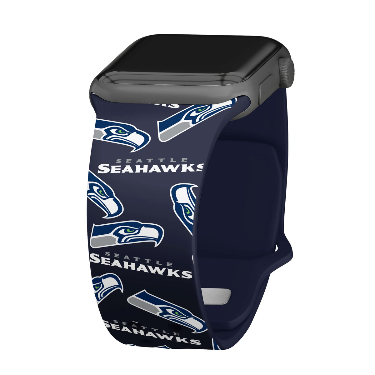 Game Time Seattle Seahawks HD Watch Band Compatible with Apple Watch (38/40/41mm Short Random)