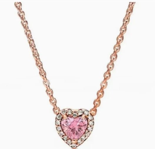 925 Silver Color Diamond Necklace - A&N Outlet
