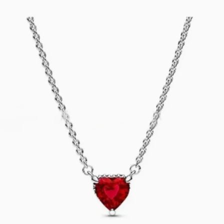 925 Silver Color Diamond Necklace - A&N Outlet