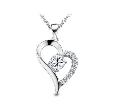 925 Sterling Silver Women's Collarbone Necklace - A&N Outlet