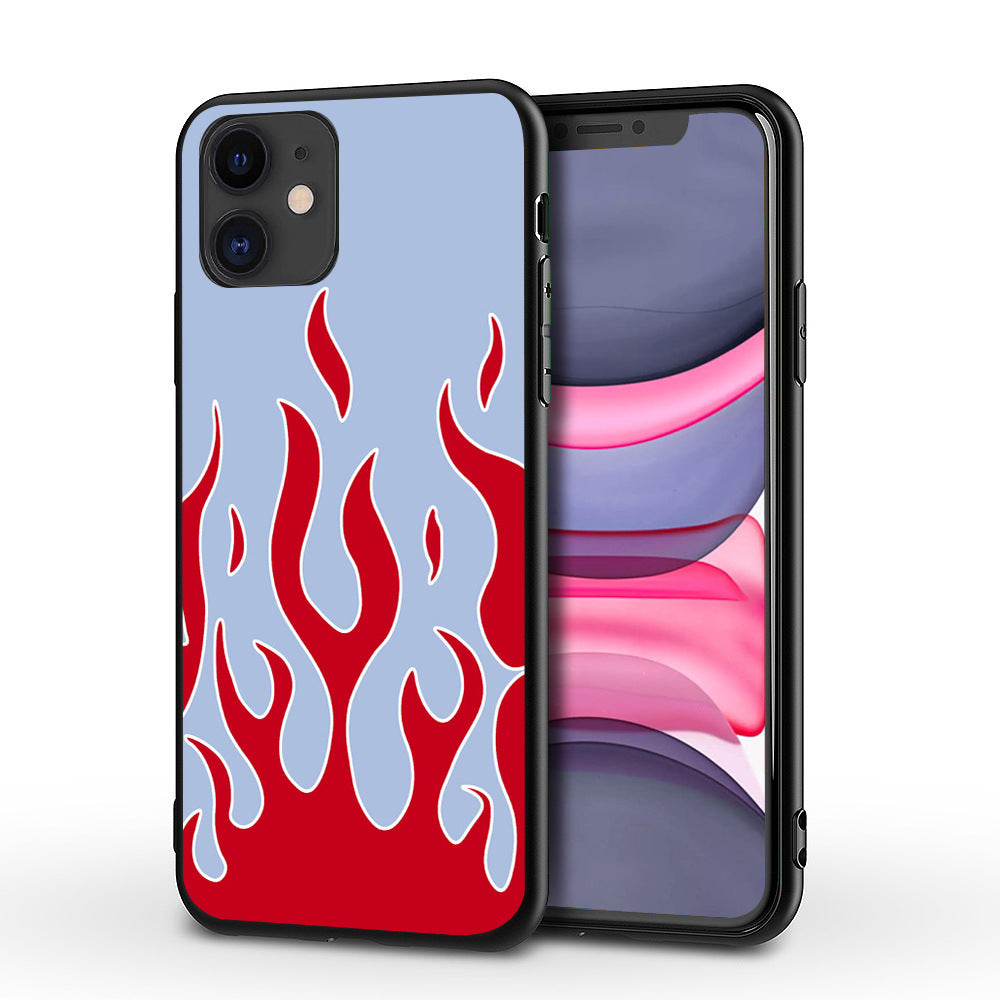 Apple-Compatible Flame Phone Case