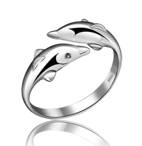 925 Silver Dolphin Ring