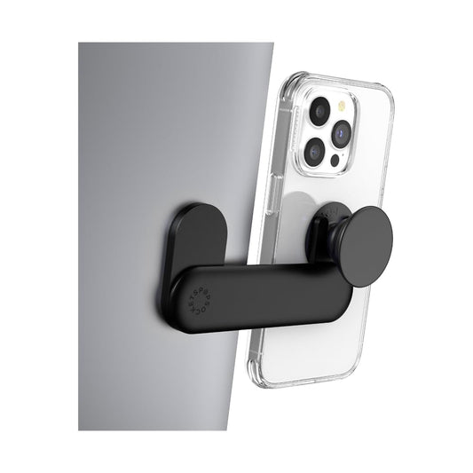 PopSockets Laptop Mount for Phone Grip Phone Mount Phone Holder for Laptop - Black