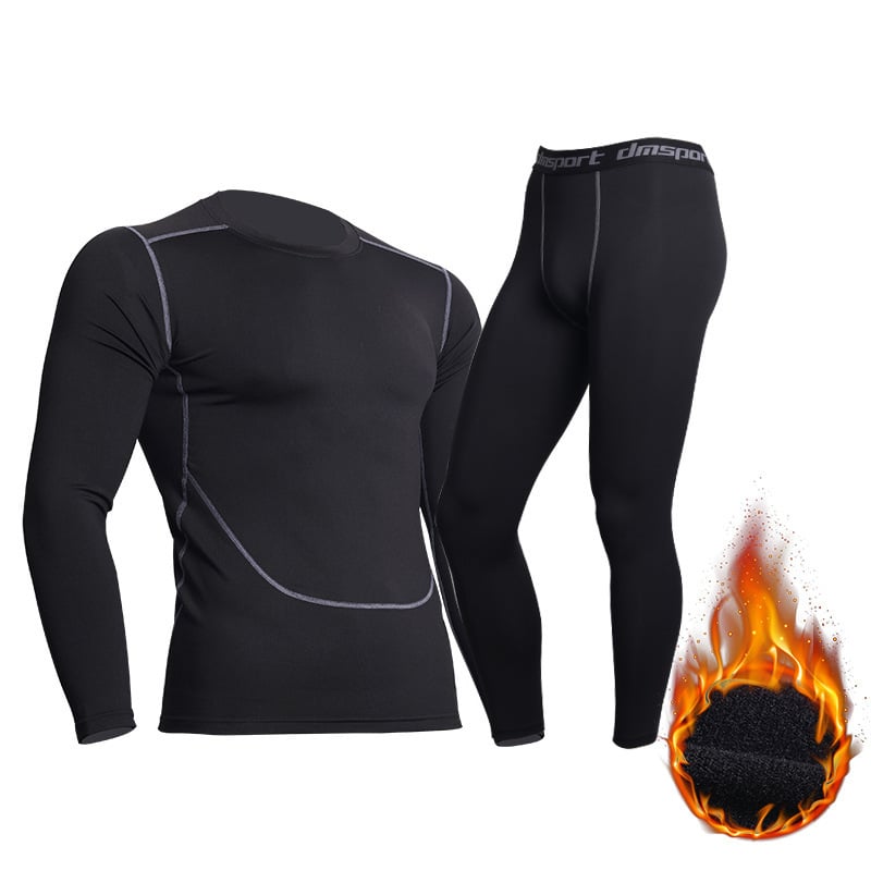 Men's Sports Fitness Set with Compression Pants