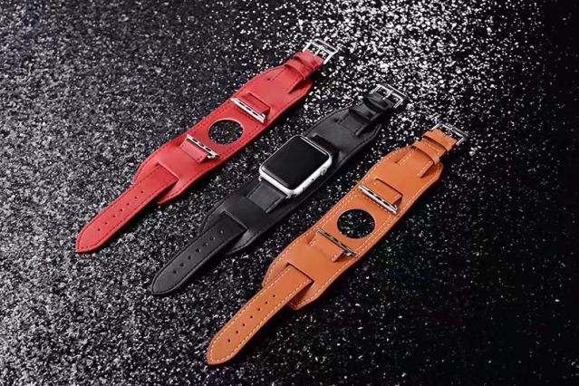 Apple Watch Compatible Leather Strap
