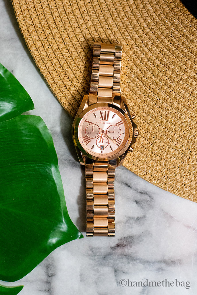 Michael Kors Bradshaw Rose Gold Toned Watch