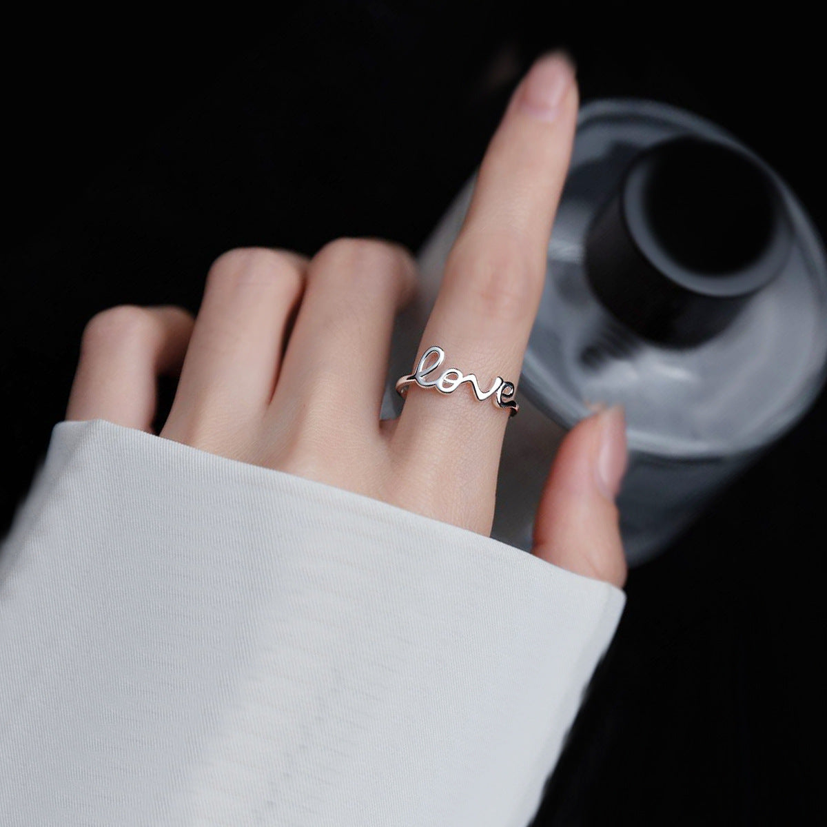 Letter Peace Anti-War Knuckle Ring for Feet