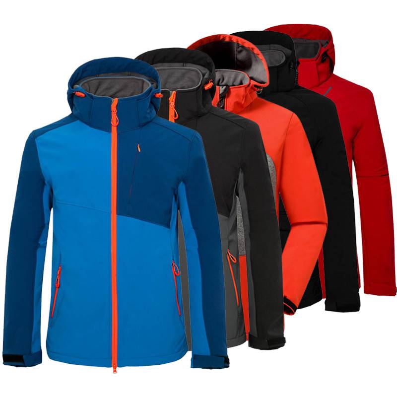 Men's Outdoor Mountaineering Soft Shell Windbreaker Suit
