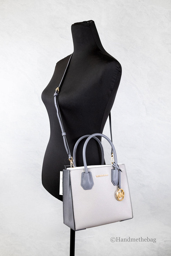 Michael Kors Mercer Leather Messenger Crossbody Bag