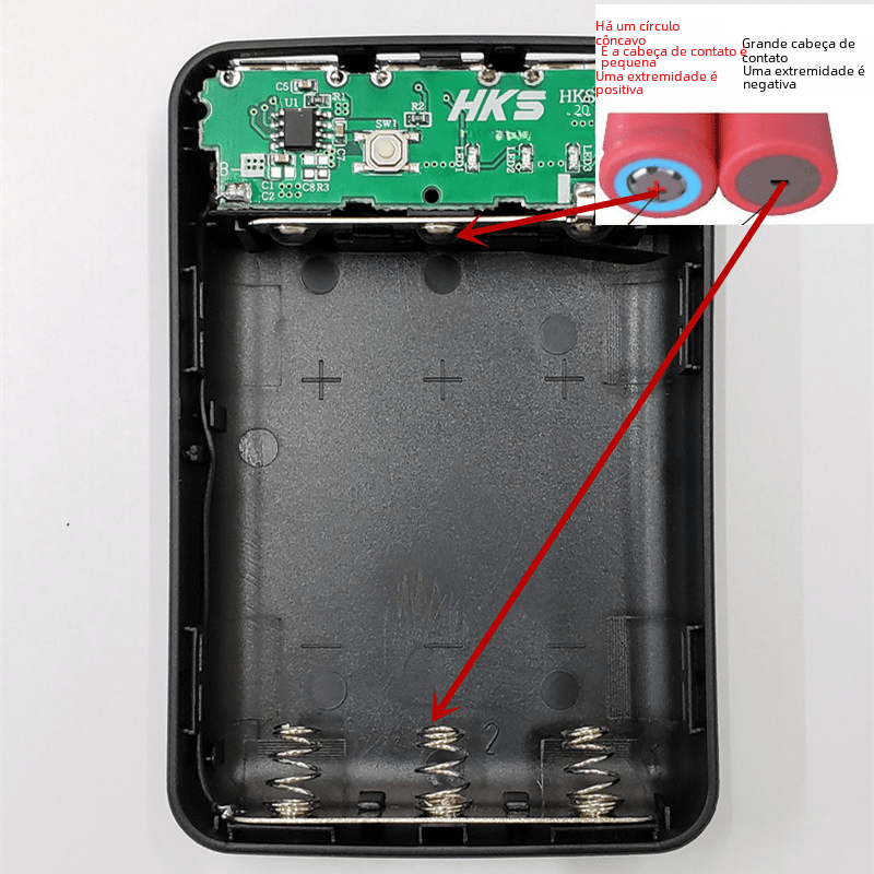DIY No-Solder 18650 Power Bank Case with 3 USB Ports - A&N Outlet