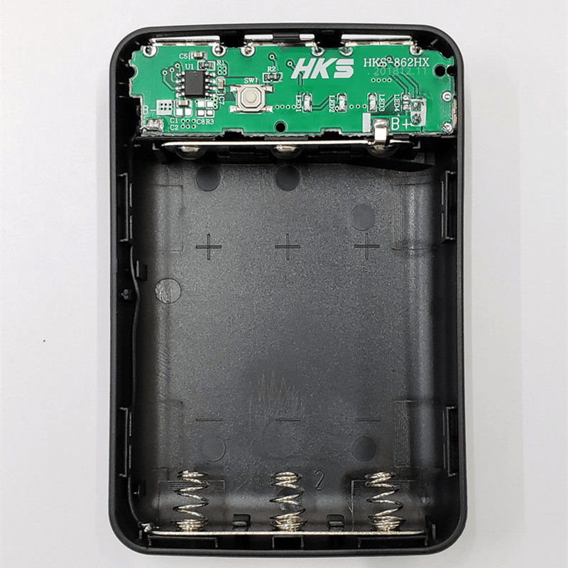 DIY No-Solder 18650 Power Bank Case with 3 USB Ports - A&N Outlet