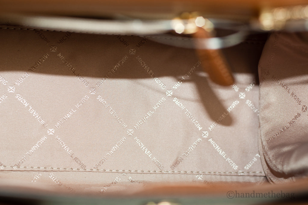 Michael Kors Carmen Medium Brown PVC Satchel