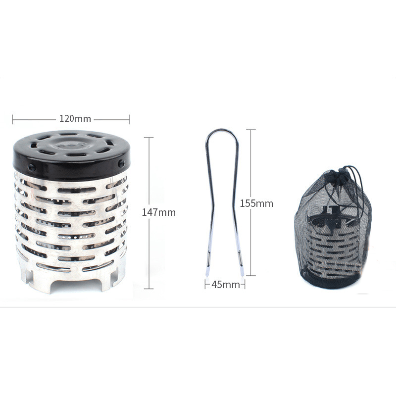 Outdoor Camping Portable Stainless Steel Heater Cover - A&N Outlet