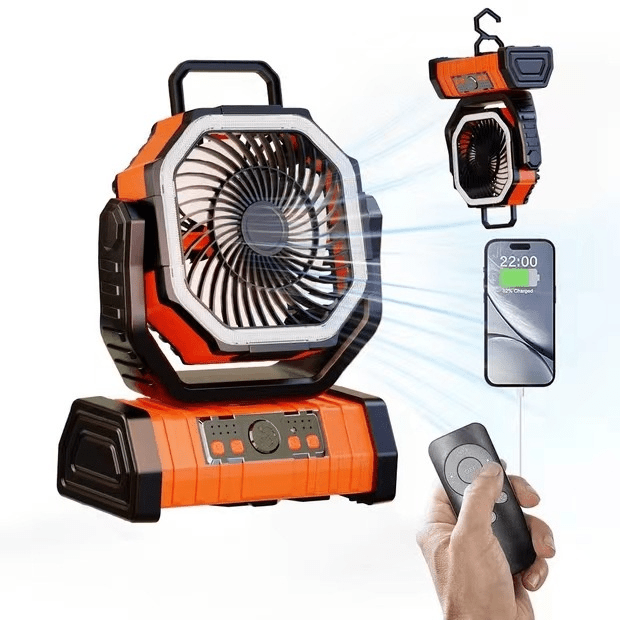 Outdoor Household Power Bank LED Light Camping Fan - A&N Outlet