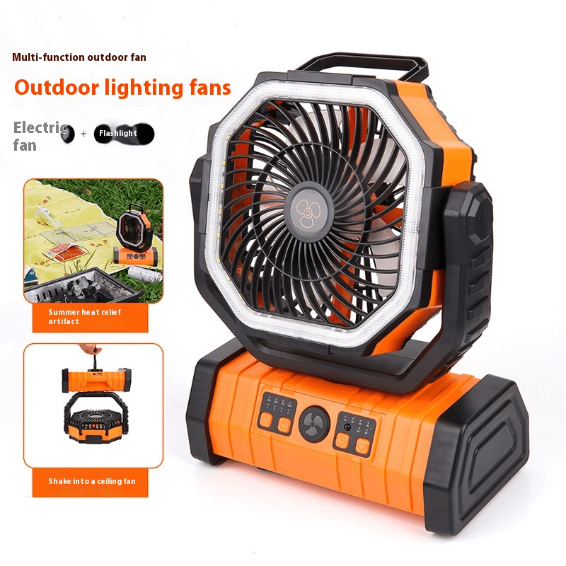 Outdoor Household Power Bank LED Light Camping Fan - A&N Outlet