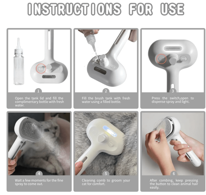 Pet Hair Spray Brush - A&N Outlet