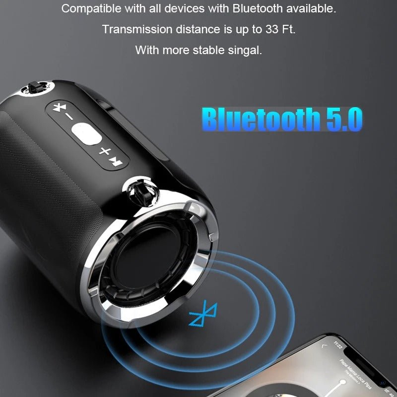 Portable Anti-Fall Bluetooth Speaker with Subwoofer - A&N Outlet