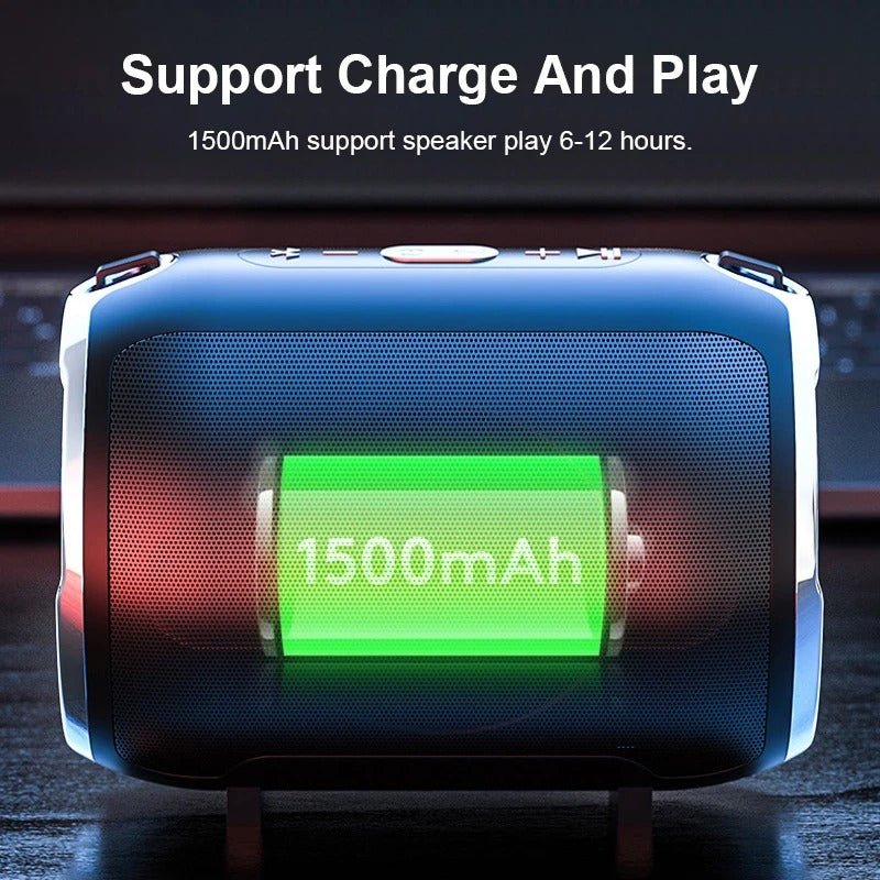Portable Anti-Fall Bluetooth Speaker with Subwoofer - A&N Outlet